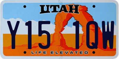 UT license plate Y151QW
