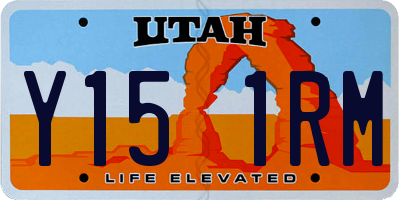 UT license plate Y151RM