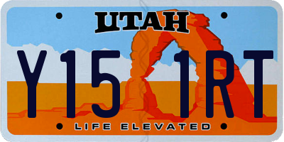 UT license plate Y151RT