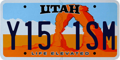 UT license plate Y151SM