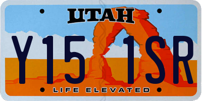 UT license plate Y151SR
