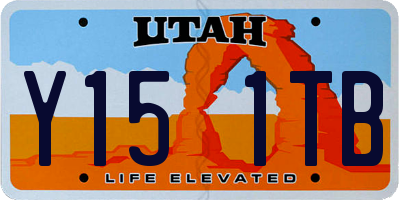 UT license plate Y151TB