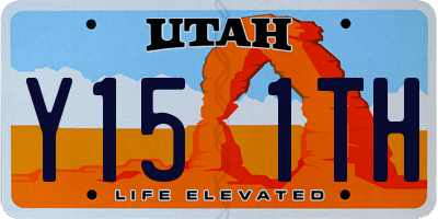 UT license plate Y151TH