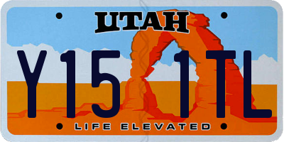 UT license plate Y151TL