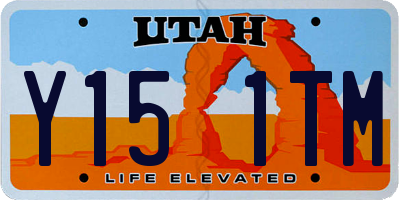 UT license plate Y151TM