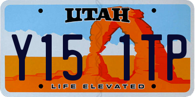 UT license plate Y151TP