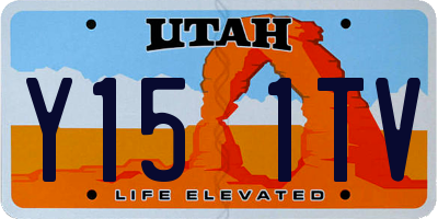 UT license plate Y151TV