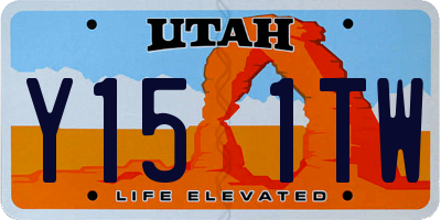 UT license plate Y151TW
