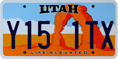 UT license plate Y151TX