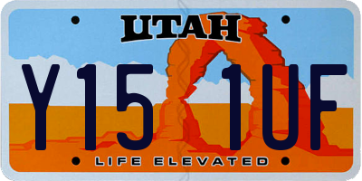 UT license plate Y151UF
