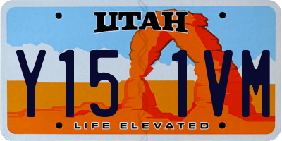 UT license plate Y151VM