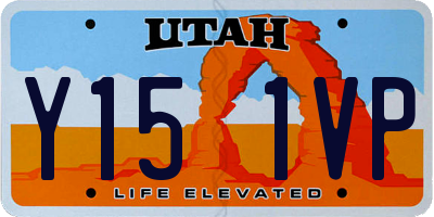 UT license plate Y151VP