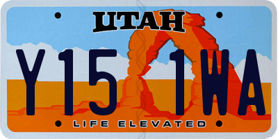 UT license plate Y151WA