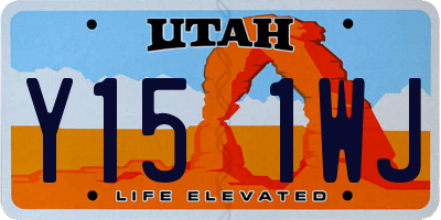 UT license plate Y151WJ