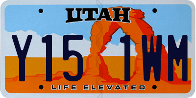 UT license plate Y151WM