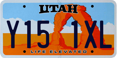 UT license plate Y151XL
