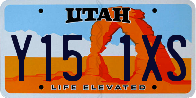 UT license plate Y151XS