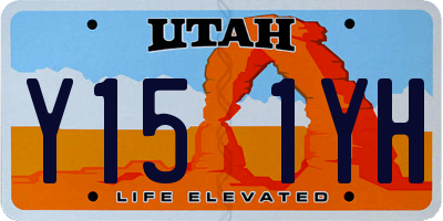 UT license plate Y151YH