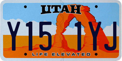 UT license plate Y151YJ