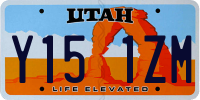 UT license plate Y151ZM