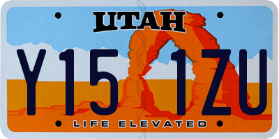 UT license plate Y151ZU