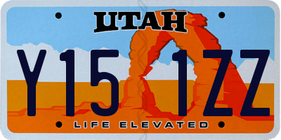 UT license plate Y151ZZ