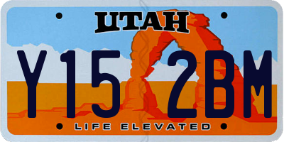 UT license plate Y152BM