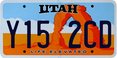 UT license plate Y152CD
