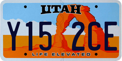 UT license plate Y152CE