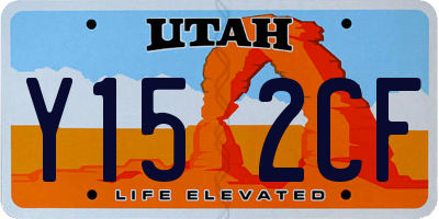 UT license plate Y152CF