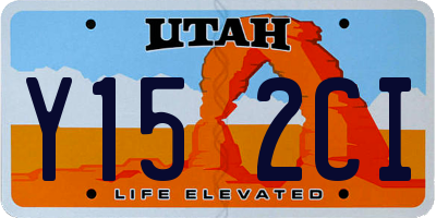 UT license plate Y152CI