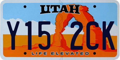 UT license plate Y152CK