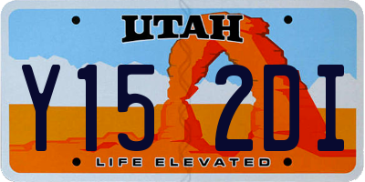 UT license plate Y152DI