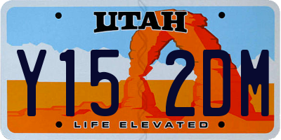 UT license plate Y152DM