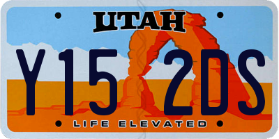 UT license plate Y152DS
