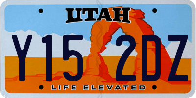 UT license plate Y152DZ