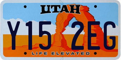 UT license plate Y152EG