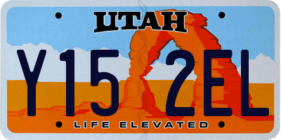 UT license plate Y152EL