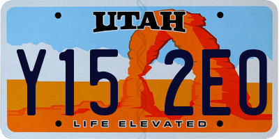 UT license plate Y152EO