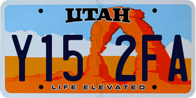 UT license plate Y152FA