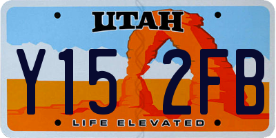 UT license plate Y152FB