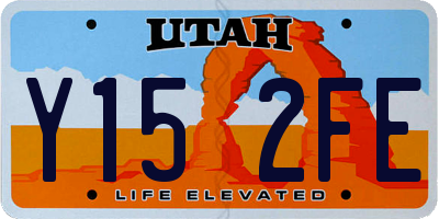 UT license plate Y152FE