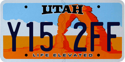 UT license plate Y152FF