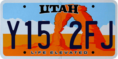 UT license plate Y152FJ