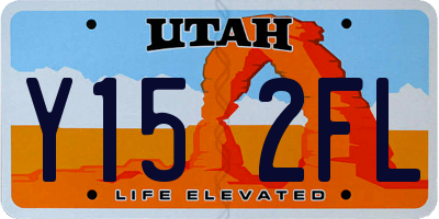 UT license plate Y152FL