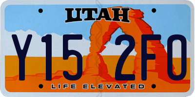 UT license plate Y152FO