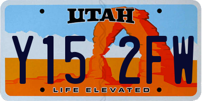 UT license plate Y152FW