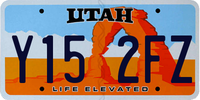 UT license plate Y152FZ
