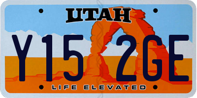 UT license plate Y152GE