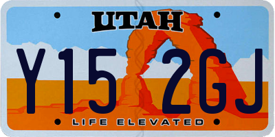 UT license plate Y152GJ
